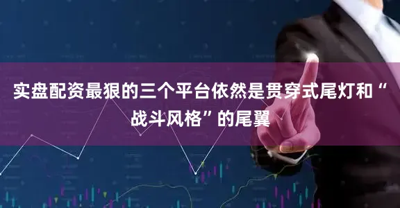 实盘配资最狠的三个平台依然是贯穿式尾灯和“战斗风格”的尾翼